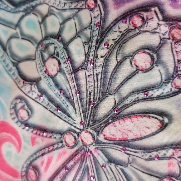 Wasabi & Ginger Pullover Hoodie Butterflies Design Multicolor XL 14-16 - Picture 7 of 11